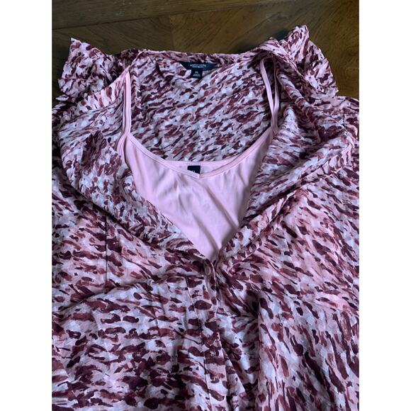 Simply Vera Wang Ruffle Sleeveless Button Down Maxi Sundress With Pockets XL - Picture 9 of 9